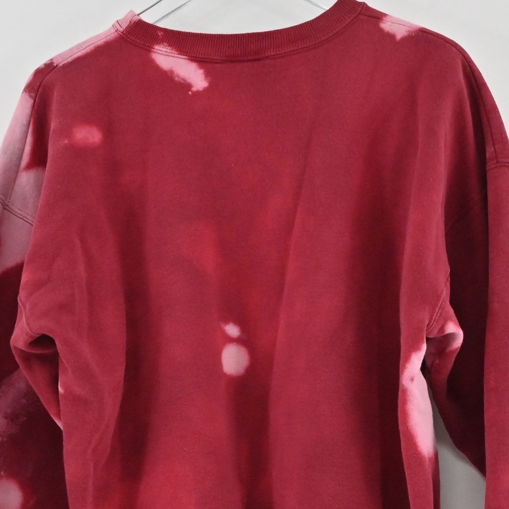 Vintage San Francisco 49ers Tie Dye Sweatshirt Womens Size L Red Jumper 90s NFL - Picture 7 of 8